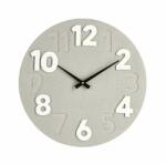 Bizzotto Ceas perete mdf alb bej Timing 40x4.5 cm (0182406deco)
