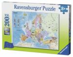 Ravensburger Harta Europei Ravensburger 200 de bucăți (12841) Puzzle