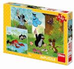 Dino Mole si pantaloni 3x55 de piesePuzzle (335257) Puzzle