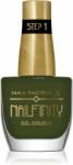 MAX Factor Nailfinity Gel Colour géles körömlakk UV/LED lámpa használata nélkül árnyalat 595 Green Room 12 ml