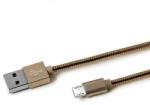 Celly Cablu de date Celly USBMICROSNAKEGD, USB-A - MicroUSB, 12W, 1m (Auriu) (USBMICROSNAKEGD)