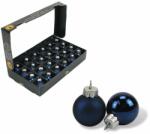  Karácsonyi üveggömb kicsi 24db/csom kék (20-1116)
