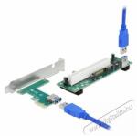 Delock 90065 1xPCI 32 Bit 60cm-es USB kábel csatlakozású PCI Express x1 Riser kártya