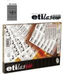 Etilux Etichete autoadezive 161/A4, 25 x 12 mm, 100 coli/top - colturi rotunjite, ETILASCOP - albe (31800016) - pcone