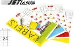 Etilux Etichete color autoadezive 24/A4, 70 x 37 mm, 25 coli/top, JETLASCOP - rosu (32400119)