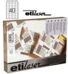 Etilux Etichete autoadezive 40/A4, 52, 5 x 29, 7 mm, 200 coli/top, ETILASER - albe (30900068) - pcone