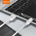Recci RCL-P100W 1m Lightning - USB fehér adat- és töltőkábel (6955482576137)