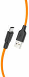 hoco. X21 Szilikon töltokábel Micro USB 1m, narancssárga (HC711908) - pepita