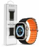 DEVIA ST381591 Apple Watch 38/40/41mm fekete/narancs szilikon sport szíj (ST381591) - mentornet