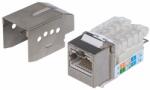 Manhattan Keystone - Cat6 Keystone Jack, FTP árnyékolt, RJ45, Fém (790765) - mentornet