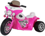  Mini elektromos rendőr kismotor 3 kerékkel JT568 35W - Rózsaszín