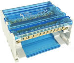 Tracon Moduláris elosztóblokk nyitható fedéllel 3×16(10) mm2 / 8×10(6) mm2 80A FLSO16-4P11 Tracon (O16-4P11)