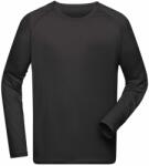 James & Nicholson (Daiber) Férfi funkcionális, hosszú ujjú sportfelső JN522 - Fekete | 2XL (1-JN522-1793521)