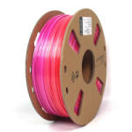 Gembird Filament 3D nyomtatókhoz PLA silk rainbow piros-lila 1.75mm 1kg Gembird (3DP-PLA-SK-01-RP)