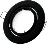 Avide Ramă spot GU10 rotundă pivotantă negru Avide