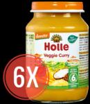 Holle Bio bébiétel, Zöldség curry MEGA PACK, 6x190g (6 hónapos)