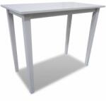 vidaXL Masă de bar din lemn, alb (241701) - izocor