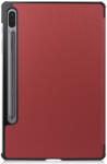 UIQ Husa premium de protectie FoldPro pentru Samsung Galaxy Tab S7 FE S7 Lite 12.4 inch T730 T736 2021, Rosu