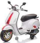 Vespa Motocicleta / Scuter electric copii Vespa 12V Alb (7749)