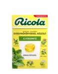 Ricola Cukormentes citromfű gyógynövény cukorka 40 g