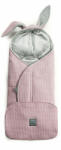 Classic Vintage rózsaszín nyuszis babakocsi takaró