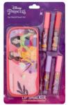 Lip Smacker Disney Princess Lip Gloss & Pouch Set set cadou Luciu de buze 4 x 6 ml + geantă pentru cosmetice pentru copii