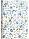 Kalendart Joy 2024-es J015 A5 heti beosztású kék rózsa határidőnapló (24T015J-246)