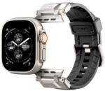 Spigen Apple Watch Series 9 45mm durapro armor pótszíj (egyedi méret, szilikon, állítható, fém csat) fekete (AMP06065)