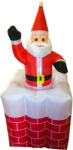 Hoppline Felfújható karácsonyi figura - Mikulás kéményben (HOP1001455)