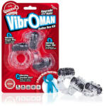The Screaming O Screaming Vibroman - vibrációs péniszgyűrű szett - fekete (3 részes) - szexshop