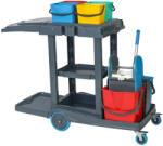 UCTEM PLAS Herkules Classic Takarító kocsi műanyag, 2x18l-es + 4x5L-es vödörrel (HCS890)