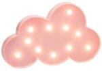 Original Deals éjszakai lámpa, környezeti fényű, 11 meleg fényű LED izzó, rózsaszín felhő modell (20SSK0059)