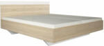  Dupla ágy, tölgy sonoma/fehér, 180x200, GABRIELA (0000133090)