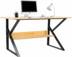  Polcos íróasztal, bükkfa/fekete, TARCAL 140 (0000277520)