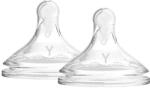 Dr. Brown's Tetine Dr. Brown's - pentru biberone Wide-Neck Y-Cut Pacifier, 2 bucăți, 9m+ (72239317518)