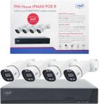 PNI Kit supraveghere video PNI House IPMAX POE 8, NVR si 4 camere video (PNI-IP-POE8)