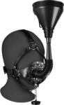Ouch! Xtreme Open Mouth Gag Head Harness with Funnel Black
