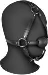 Ouch! Xtreme Head Harness with Solid Ball Gag Black