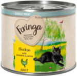 Feringa 6x200g Feringa Single Meat Menü nedves macskatáp Vegyes csomag I (6 fajta): csirke, nyúl, bárány, borjú, kacsa, lazac)