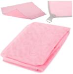Verk Group Hálós strandszőnyeg, takaró 200x150cm, rózsaszín