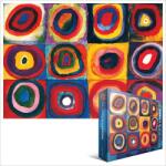 EUROGRAPHICS - Puzzle Kandinsky: Farbstudie Quadrate (c. 1913) - 1 000 piese