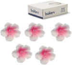 Decora Decor Zahar - Azalee Alb-Roz O 4 cm, 12 buc (500174)
