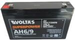 Volta's 6V 9Ah nagy árammal terhelhető HR akku 151*34*100 F2-es csatlakozóval