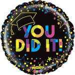 Grabo Balon folie Absolvire You did it negru 46 cm - articole-petreceri - 32,99 RON