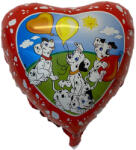 Grabo Balon folie inima catei dalmatieni 46 cm