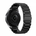 krasscom Bratara cu zale si telescop QuickRelease universala 22mm din otel inoxidabil pentru Samsung Galaxy Watch 46/ Gear S3, Huawei Watch GT , negru (FITBAND069)