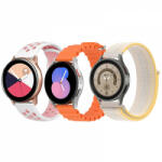 krasscom Set 3 curele pentru ceas, 20mm, pentru Galaxy Watch 6/ 6 Classic, Galaxy Watch 5 Pro 45mm, Galaxy Watch 5, Galaxy Watch 4, Galaxy Watch 3 41mm, Huawei Watch GT, portocaliu, roz, starlight (CUFIS131)
