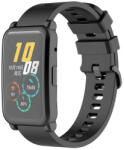 krasscom Husa de protectie tip rama cu ecran din silicon electroplacat pentru Huawei Honor Watch ES, negru (HUFIS031)