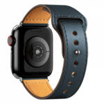 krasscom Curea Apple Watch Ultra/ 3 / 4 / 5 / 6 / 7 / 8 / SE series 42 / 44 / 45 / 49 mm, piele, albastru (FITBAND232)