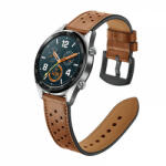 krasscom Curea ceas din piele, 22 mm, pentru Galaxy Watch 3 45mm, Gear S3 Frontier, Huawei Watch GT 3, Huawei Watch GT 2 46mm, Huawei Watch GT, maro (FITBAND204)